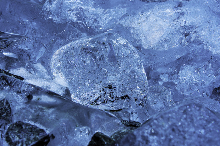 Filigrane Eisskulptur, Morteratsch-Gletscher