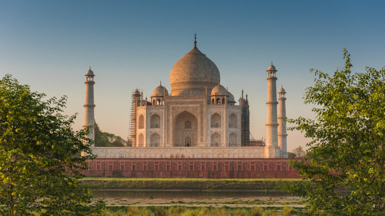 Fotoreise, Bengaltiger, Indien Taj Mahal, beim Sonnenaufgang
